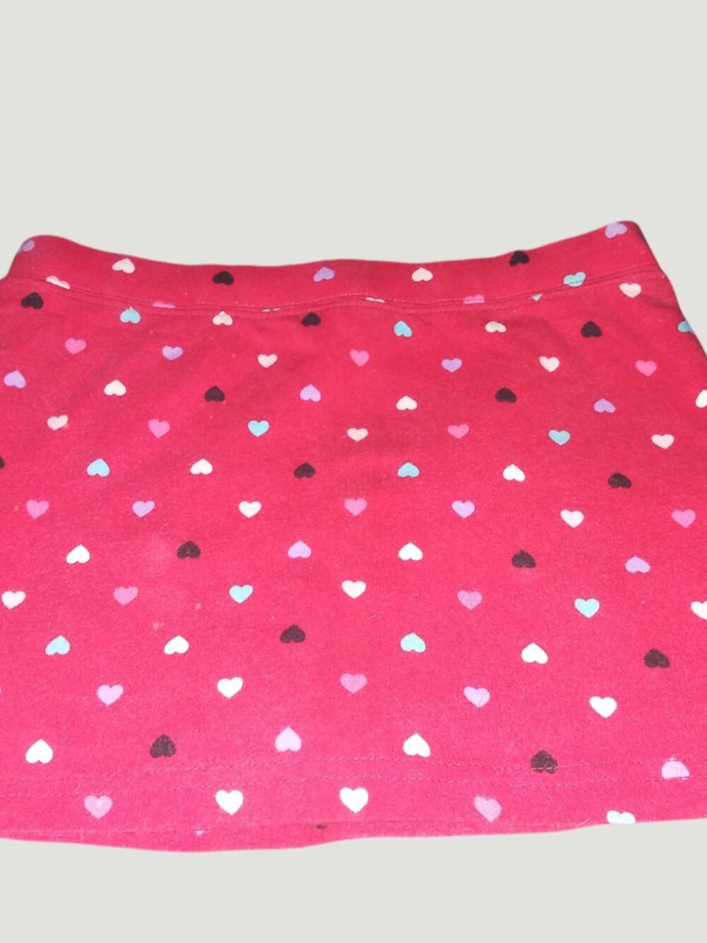 Girls Size XS 4/5 Skirt Red Heart Print Target A-Line Pull On Valentine Casual